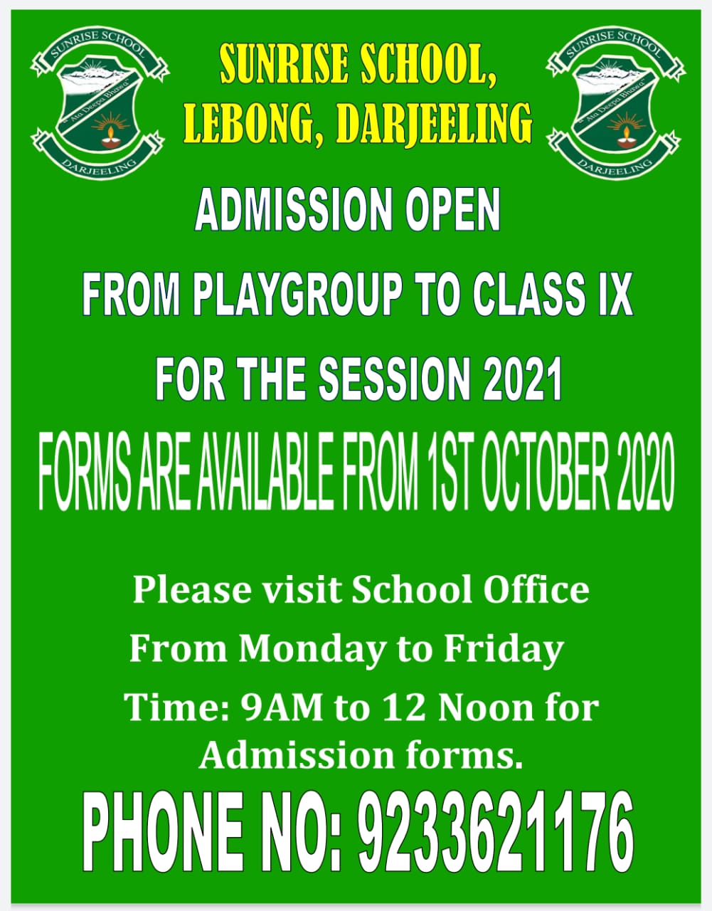 ADMISSION OPEN FOR SESSION 2021